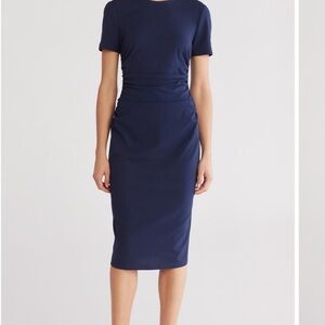 Maggy London Navy Blue Midi Dress